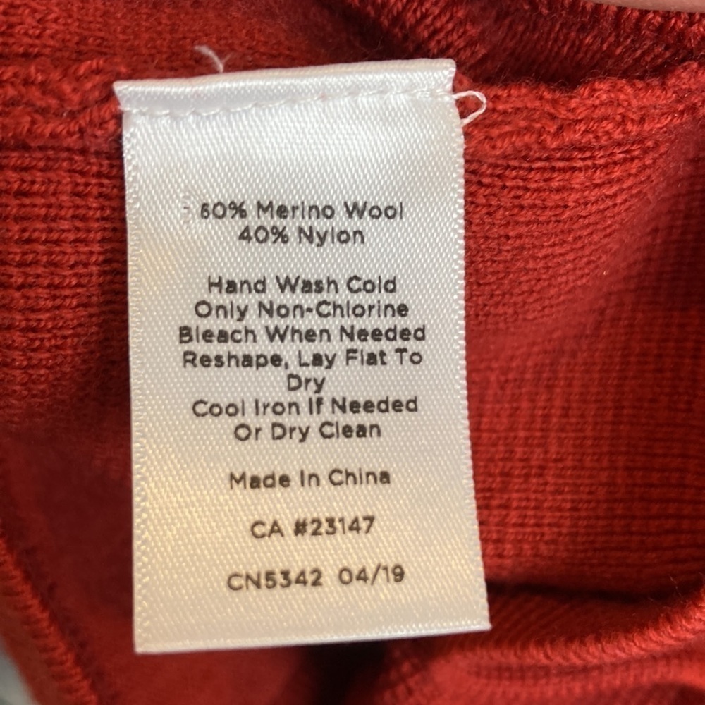 Talbots Merino Wool Blend Cardigan M Nautical Office Workwear Military Preppy - Picture 14 of 16